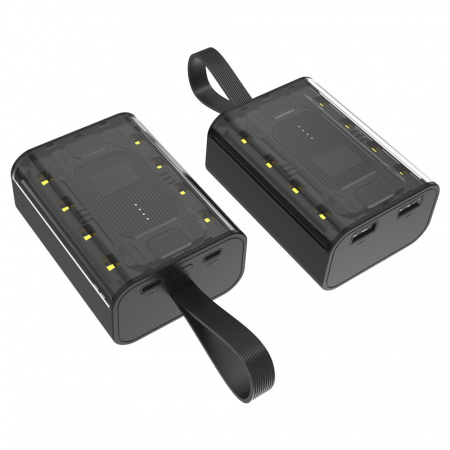 Внешний аккумулятор Courage, 5000 Mah, черный