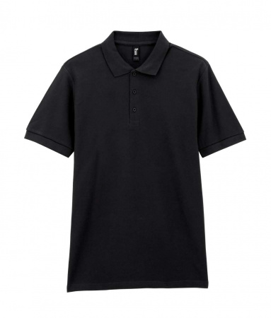 Футболка поло PREMIUM COTTON ADULT DOUBLE PIQUE, ЧЕРНЫЙ S