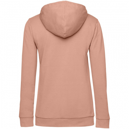 Толстовка с капюшоном женская Hoodie, бежевая (nude), размер XXL