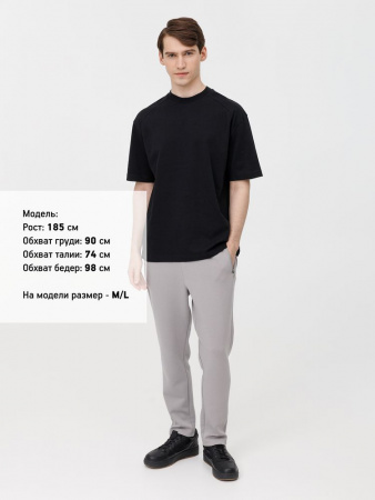 Футболка оверсайз унисекс Sideline, черная, размер XS/S