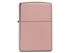 Зажигалка ZIPPO Classic с покрытием High Polish Rose Gold, латунь/сталь, розовое золото, 38x13x57 мм