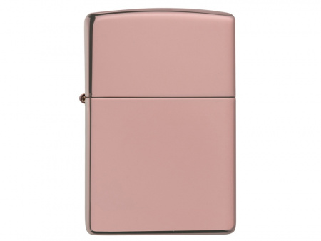 Зажигалка ZIPPO Classic с покрытием High Polish Rose Gold, латунь/сталь, розовое золото, 38x13x57 мм