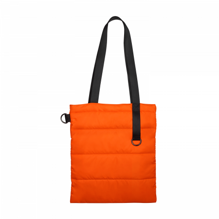 Шоппер Superbag Bubble, с магнитной кнопкой (оранжевый с черным)