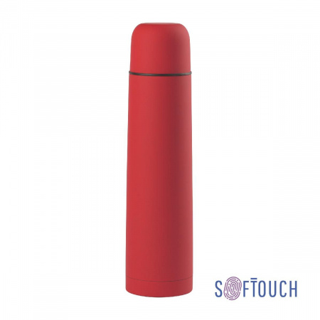 Термос "Родос", покрытие soft touch, 1 л., цвет красный