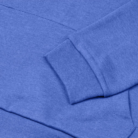 Толстовка с капюшоном унисекс Hoodie, ярко-синий меланж, размер XS