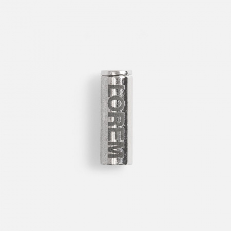 Наконечник для шнурка Nozzle, ver.2, серебристый (хром)