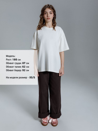 Футболка оверсайз Kangas, белая, XL/XXL