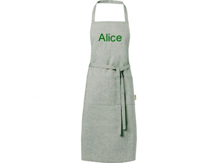 Pheebs 200 g/m2 recycled cotton apron, зеленый яркий