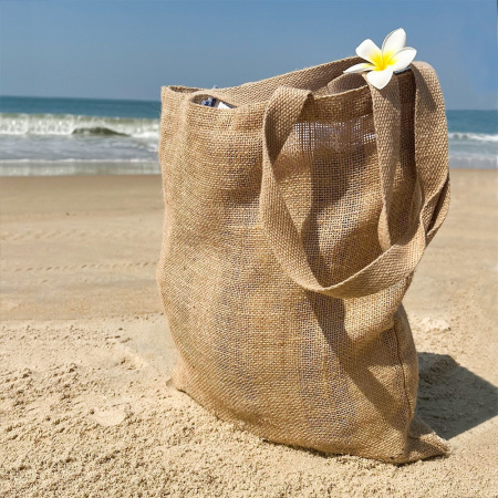 Сумка хозяйственная  Bagsy Jute 270 г/м2, бежевая