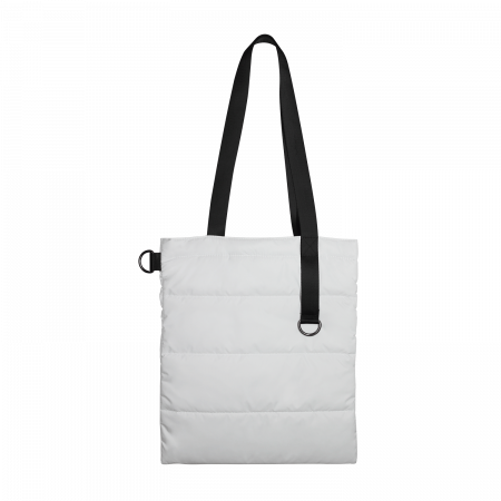 Шоппер Superbag Bubble, с магнитной кнопкой (белый с черным)