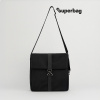 Шоппер Superbag Companion, с тремя отделениями, боковым креплением (карабин) и карманом (черный)
