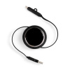 Складной кабель с переходниками pocketCoil, черный