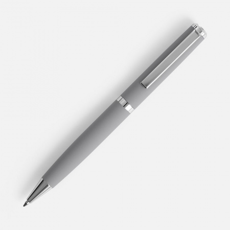 Ручка шариковая Inkish Chrome в футляре, серая