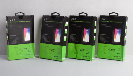 Беспроводное зарядное устройство "Fast SOFTTOUCH", 6000 mAh, цвет черный