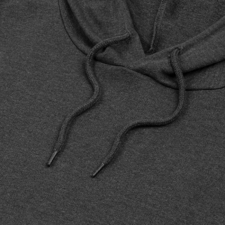 Толстовка с капюшоном унисекс Hoodie, серый меланж (антрацит), размер XL