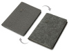 Двустороннее портфолио из рпет-фетра и искусственной кожи Felt, серый