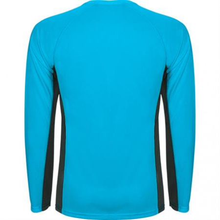 Спортивная футболка SHANGHAI L/S мужская, БИРЮЗОВЫЙ/ТЕМНЫЙ ГРАФИТ XL