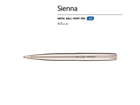 Ручка металлическая шариковая Sienna, сталь
