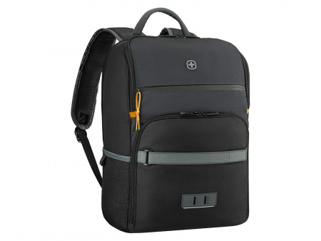 Рюкзак WENGER Move 16, чёрный, переработанный ПЭТ, 33 x 19 x 44 см, 22 л