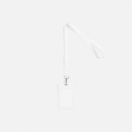 Лента для бейджа Pin, белая
