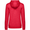 Толстовка с капюшоном женская Hoodie, красный меланж, размер L