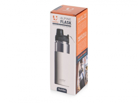 Вакуумная термобутылка ALPINE FLASK, 530 мл, белый