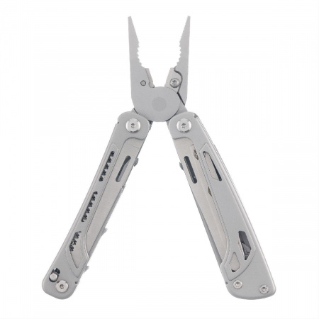 Мультитул Stinger, 106 х 43 мм, 19 функций, нержавеющая сталь, серебристый, в комплекте нейлоновый чехол, в картонной коробке