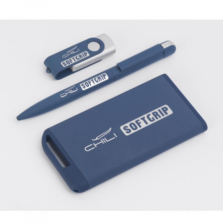 Ручка шариковая "Jupiter SOFTGRIP", покрытие softgrip, цвет темно-синий