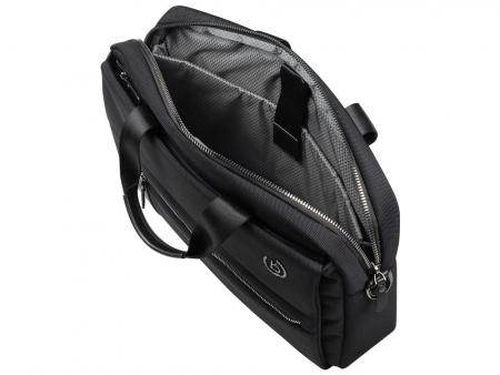 Портфель мужской BUGATTI НЕРО | NERO 15'', чёрный, нейлон 1680D/кожа, 42х10х30 см