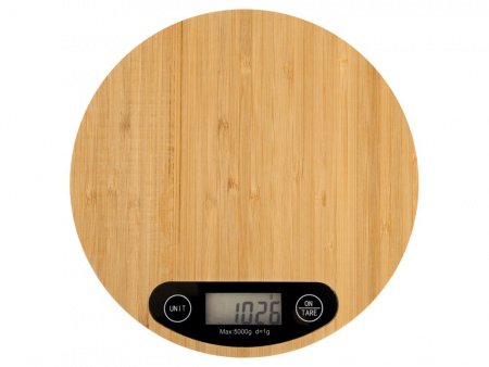 Бамбуковые кухонные весы Scale, натуральный