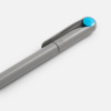 Ручка шариковая Prodir DS1 TMM Dot, серая с голубым