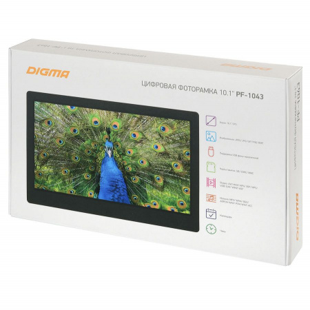 Цифровая фоторамка Digma PF-1043, черная