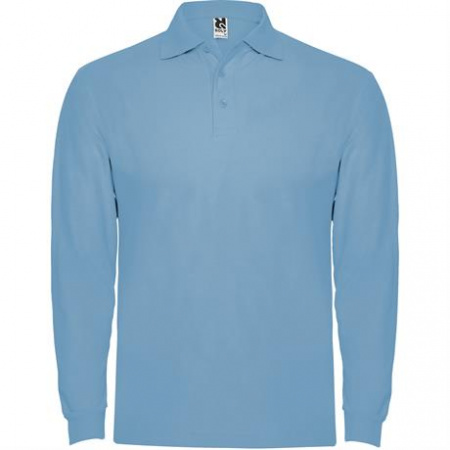 Футболка поло ESTRELLA L/S мужская, НЕБЕСНО-ГОЛУБОЙ M