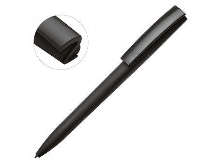 Ручка пластиковая soft-touch шариковая Zorro, черный