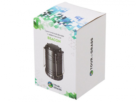 Туристический фонарь с эффектом пламени Beacon, серый