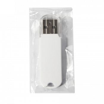 USB flash-карта UNIVERSAL (16Гб), белая, 5,8х1,7х0,6 см, пластик