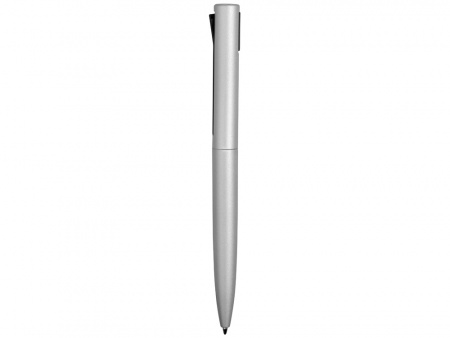 Ручка металлическая шариковая Bevel, серебристый/черный