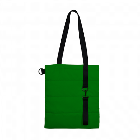 Шоппер Superbag Bubble New, со скрытой магнитной кнопкой (зеленый с черным)