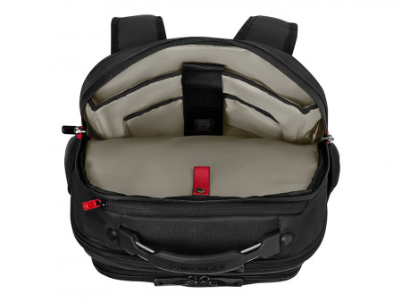 Рюкзак WENGER ALTAIR 15.6, черный, переработанный ПЭТ/Полиэстер, 32х21х44 см, 22 л.