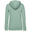 Толстовка с капюшоном женская Hoodie, серо-зеленая, размер L