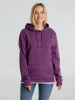 Толстовка с капюшоном унисекс Hoodie, фиолетовый меланж, размер S