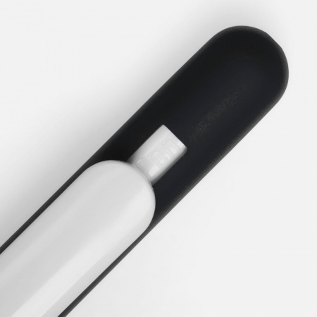 Ручка шариковая Swiper Soft Touch, черная с белым