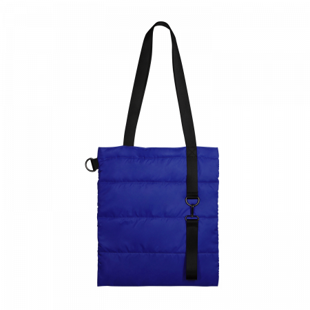 Шоппер Superbag Bubble New, со скрытой магнитной кнопкой (синий с черным)