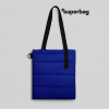 Шоппер Superbag Bubble New, со скрытой магнитной кнопкой (синий с черным)
