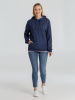 Толстовка с капюшоном унисекс Hoodie, синий меланж, размер 3XL