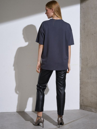 Футболка Oversize Premium, темно-серая (антрацит), размер XXL