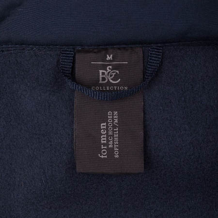 Куртка мужская Hooded Softshell темно-синяя, размер S