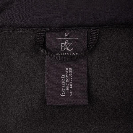 Куртка мужская Hooded Softshell черная, размер M