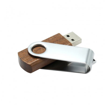 Флешка Twist wood 16 Гб в футляре, wooden color