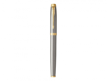 Перьевая ручка Parker IM Metal Brushed Metal GT, перо: F, цвет чернил: blue